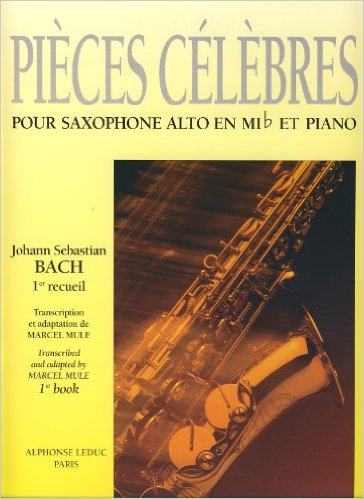 【輸入楽譜】バッハ, Johann Sebastian: アルト・サクソフォンのための編曲作品集 第1巻