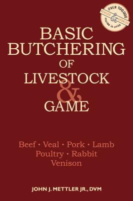 This is the book for anyone who hunts, farms, or buys large quantities of meat. The author takes the mystery out of slaughtering and butchering everything from beef and veal, to venison, pork, and lamb. The text is clear and easy-to-follow. Combined with 130 detailed illustrations by Elayne Sears, the reader is provided with complete, step-by-step instructions. 
Here is everything you need to know: 
At what age to butcher an animal How to kill, skin, slaughter, and butcher How to dress out game in a field Salting, smoking, and preserving Tools, equipment, the setup More than thirty recipes using all kinds of meat