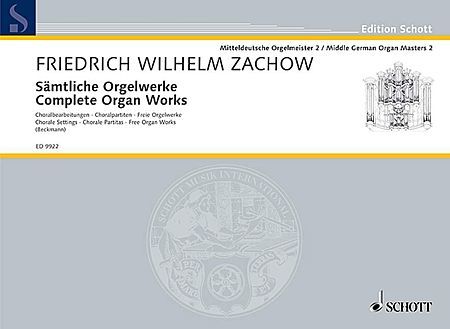 【輸入楽譜】ツァホウ, Friedrich Wilhelm: オルガン作品全集/ベックマン編