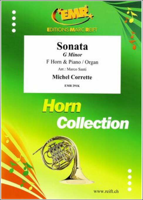 【輸入楽譜】コレット, Michel: ソナタ ト長調/F管ホルンとピアノ(またはオルガン)用編曲/Santi編