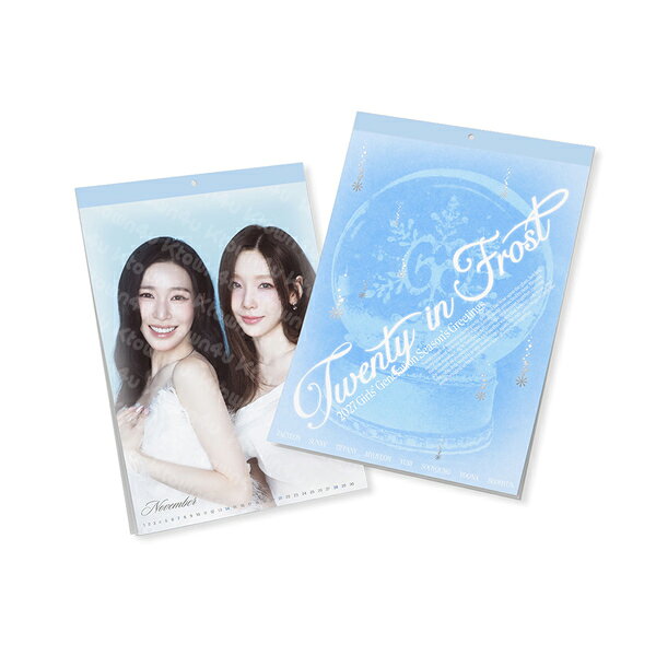 【先着特典】【少女時代】2027 SEASON'S GREETINGS ＜店舗イベント限定＞ ［CALENDAR+GOODS］＋ 2027 Wall Calendar ＜店舗イベント限定＞(フォトカード1セット（メンバー各1枚：1セット）+セルフィーフォトカード（メンバー別ランダム1枚）)