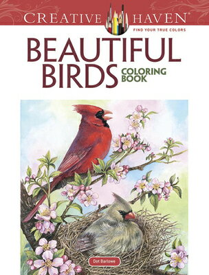 Creative Haven Beautiful Birds Coloring Book CREATIVE HAVEN BEAUTIFUL BIRDS Adult Coloring Books: Animals [ Dot Barlowe ]