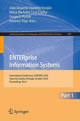This book constitutes the proceedings of the International Conference on ENTERprise information systems, held Viana do Castelo, Portugal, in October 2010.