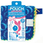 ブルー／どっとポーチキープ　リボン