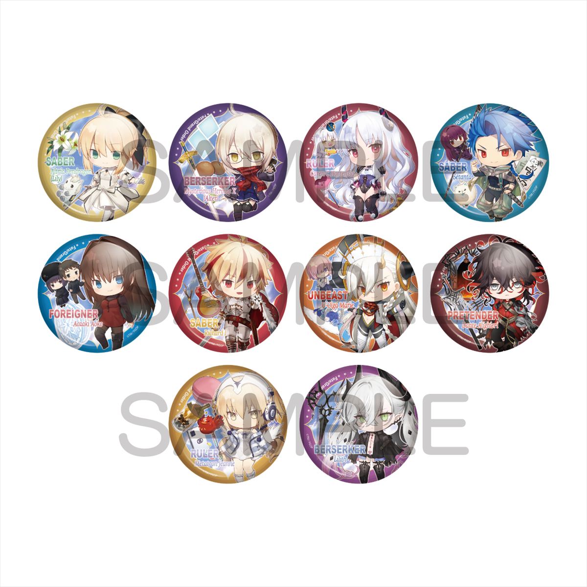 「Fate／Grand Order」からきゃらとりあ缶 Vol．21が登場！【対象年齢】：15歳以上【商品サイズ (cm)】(幅×高さ）：5.6×5.6