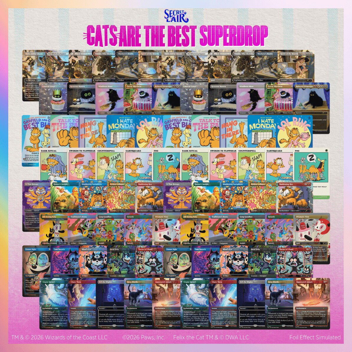 マジック：ザ・ギャザリング Secret Lair Cats are the Best Superdrop Cats Rule Everything Bundle【クレジットカード決済限定】