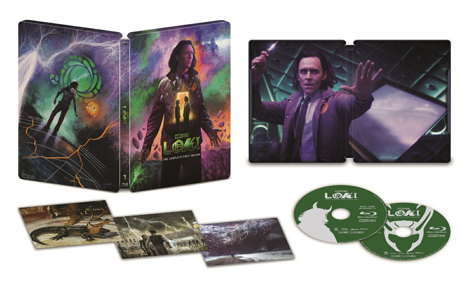 ロキ　シーズン1 Blu-ray コレクターズ・エディション スチールブック（数量限定）【Blu-ray】 [ トム・ヒドルストン ]のサムネイル