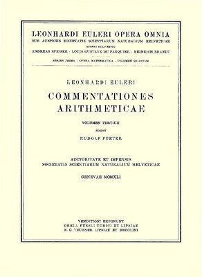 Commentationes Algebraicae AD Theoriam Combinationum Et Probabilitatum Pertinentes FRE-COMMENTATIONES ALGEBRAICAE [ Leonhard Euler ]