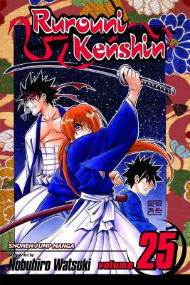 Action, romance, and historical intrigue help make Nobuhiro Watsuki's tale of a wandering swordsman set against the backdrop of the Meiji Restoration one of the most popular Shonen Jump titles among fans to date. Himura Kenshin, once an assassin (or "hitokiri") of ferocious power, now fights to protect the honor of those in need.