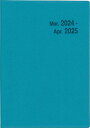 HAKUBUNKAN 2024年4月始まり 手帳 B6 4784 SD-11 Indexプランナー ターコイズ 日記 デザイン おしゃれ 大人かわいい 手帳カバー ダイアリー スケジュール帳 手帳のタイムキーパー 博文館新社