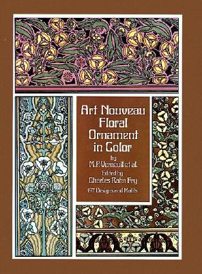 ART NOUVEAU FLORAL ORNAMENT IN COLOR [ MAURICE P. VERNEUIL ]