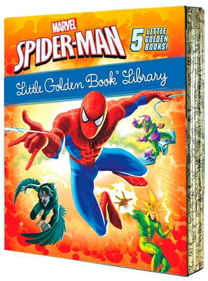 Spider-Man Little Golden Book Library (Marvel): Spider-Man!; Trapped by the Green Goblin; The Big Fr