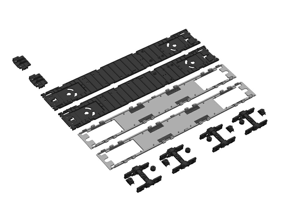 201系走行化キット (クハ201・200用) 1/80スケール 【PP111】 (プラスチック製オプションパーツ)