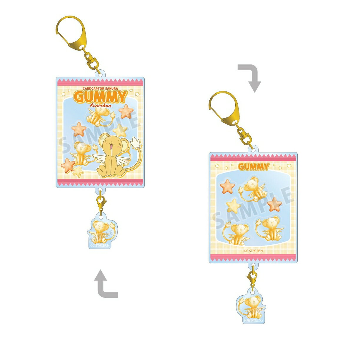カードキャプターさくら クリアカード編ケロちゃん プティスリー シャカシャカアクリルキーホルダー