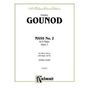 【輸入楽譜】グノー, Charles Francois: ミサ曲 第2番 ト長調(男声四部合唱)(ラテン語)