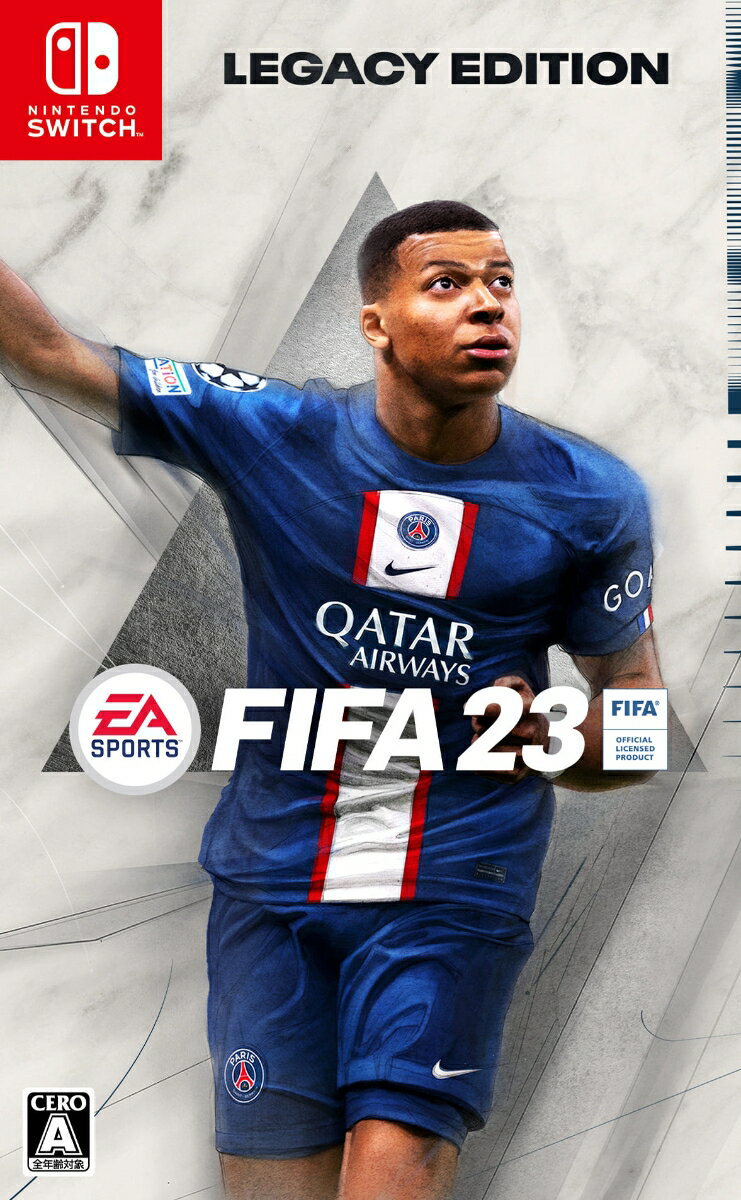 世界のゲーム　Powered by Football&trade;


EA SPORTS&trade; FIFA 23 Legacy EditionがNintendo Switch&trade;に登場。世界中のトップリーグから最新のユニフォーム、クラブ、選手を多数収録。また、女子クラブのトップチームや世界の有名なスタジアム（新登場を含む）も追加されます。


◆初の女子クラブサッカー
女子クラブサッカーがFIFA 23 Legacy Editionに初めて登場。バークレイズFA女子スーパーリーグ（WSL）とフランスD1アルケマ（D1F）が追加されました。


◆新スタジアム
Nintendo Switch&trade;向けのFIFA 23 Legacy Editionでは、Manchester City Academy Stadiumなどの初登場となる女子サッカーのスタジアムを含む、世界中のスタジアムが新たに追加されます。


◆Joy-Con「おすそわけ」に対応
Nintendo Switch&trade;ならではの機能で、Joy-Conを「おすそわけ」して2人でいつでもどこでも対戦できます。Joy-Conを本体から取り外せば、家や外出先でマルチプレイを楽しめます。追加の機器も必要ありません。




&copy;2022 Electronic Arts Inc. EA, EA SPORTS, and the EA SPORTS logo are trademarks of Electronic Arts Inc. Official FIFA licensed product.
&copy; FIFA and FIFA's Official Licensed Product Logo are copyrights and/or trademarks of FIFA.All rights reserved.Manufactured under license by Electronic Arts Inc.