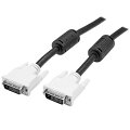 DVI-Dデュアルリンクケーブル（3m）。2本のオス DVI（25 ピン）コネクタが付いており、デスクトップ／ノートパソコンと DVI-Dモニタ／プロジェクター間で信頼性の高い完全デジタル接続を行います。

この3m DVI-Dデジタルモニタケーブルは、最大解像度2560x1600、最大転送速度毎秒9.9 Gbitをサポートしており、DVI DDWG規格に完全準拠しています。

この高品質デジタル ビデオ ケーブルは、優れた耐久性を実現するように設計・製造されており、StarTech.comによるライフタイム保証が付いています。