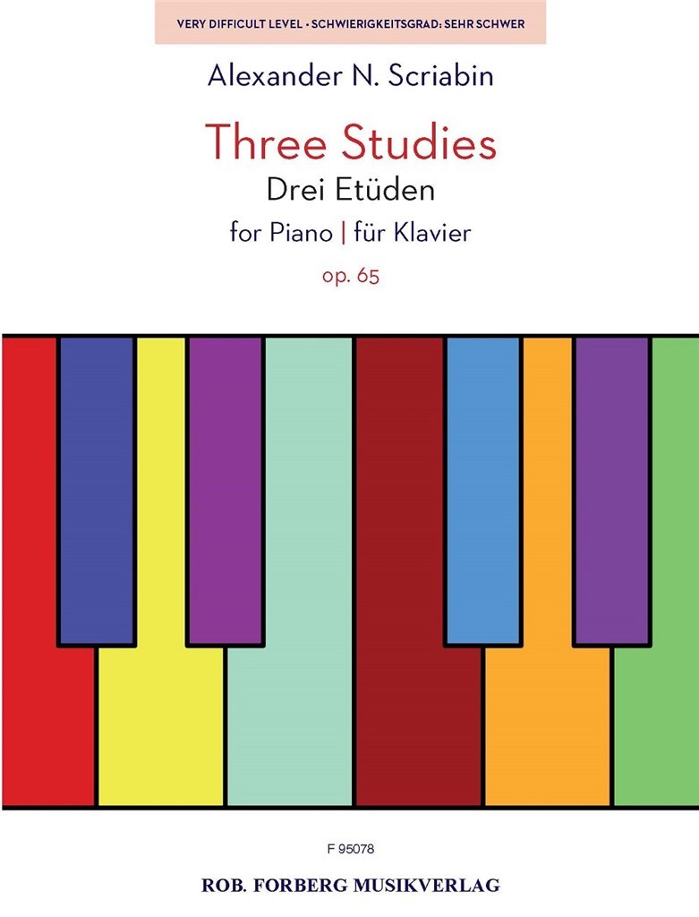 【輸入楽譜】スクリャービン, Aleksandr Nikolaevich: 3つの練習曲 Op.65