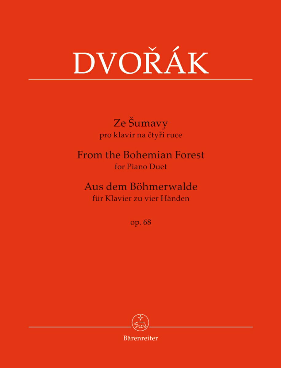 【輸入楽譜】ドヴォルザーク, Antonin: ボヘミアの森から Op.68(ピアノ連弾版)/原典版/Cubr編