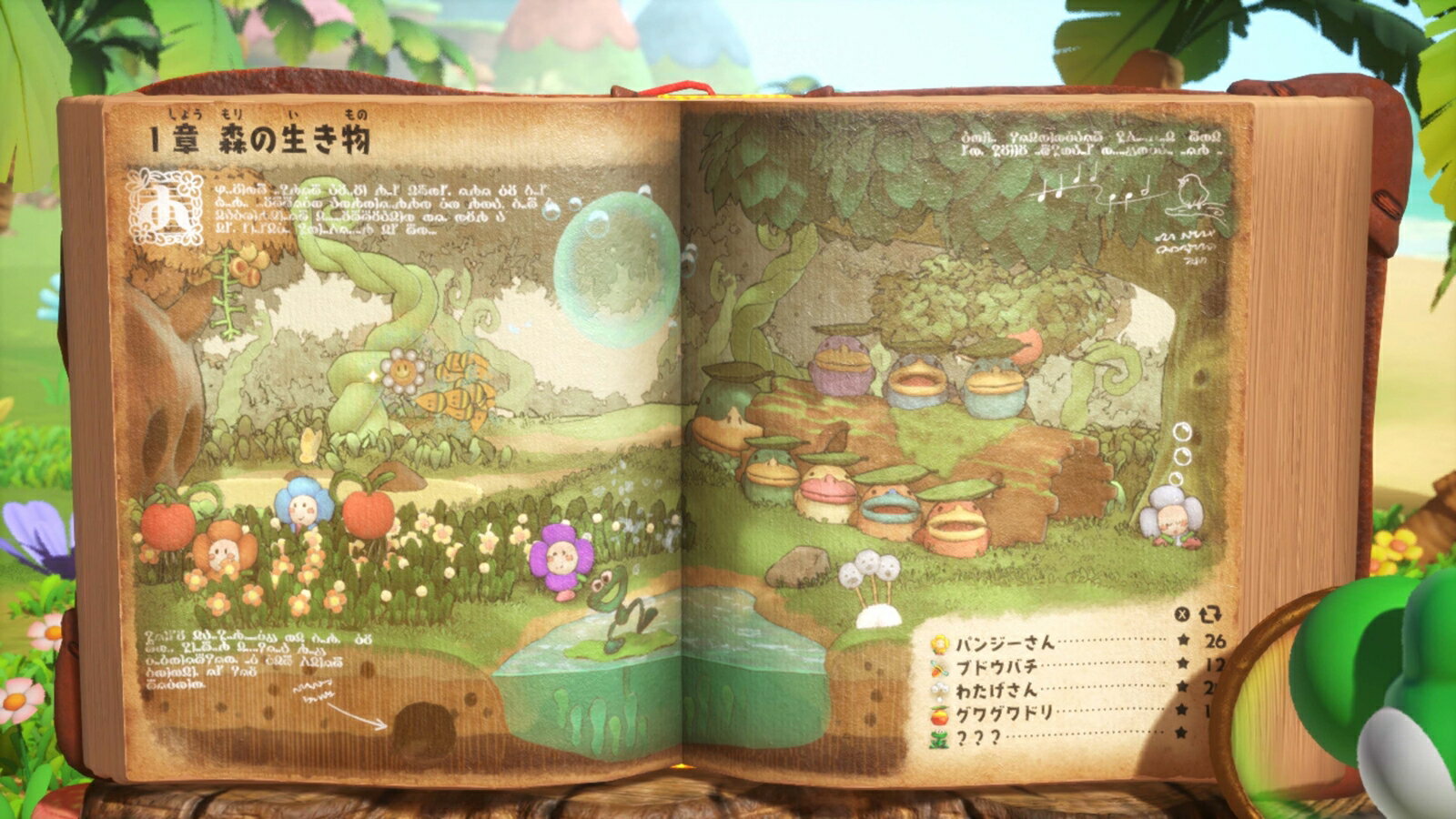 ヨッシーとフカシギの図鑑（3枚目）