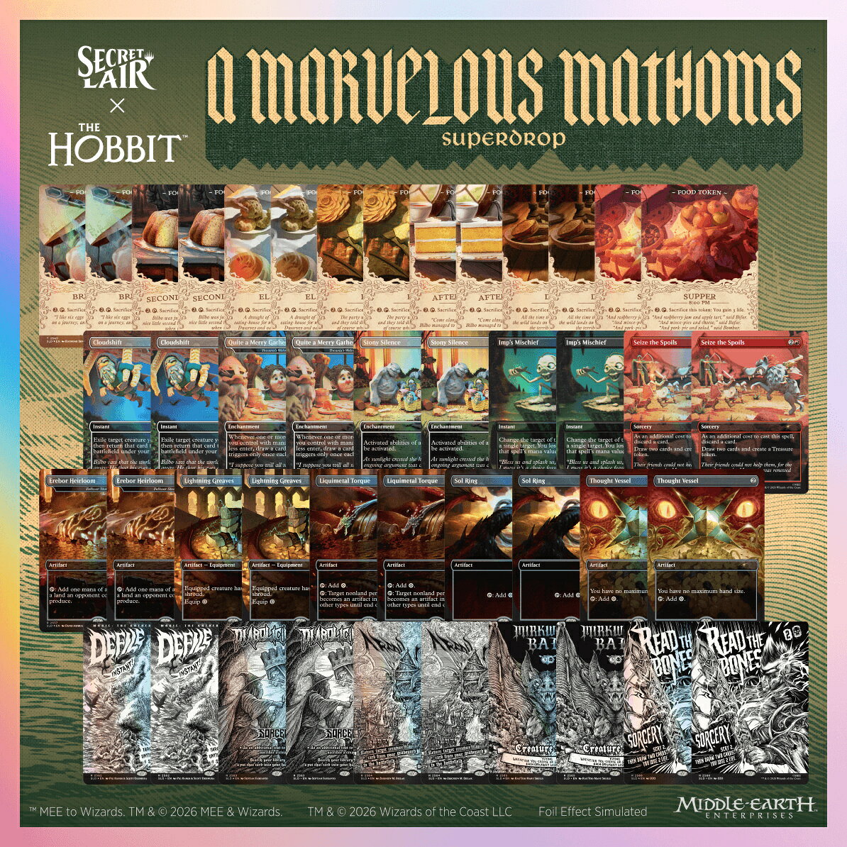 マジック：ザ・ギャザリング Secret Lair A Marvelous Mathom Superdrop A Marvelous Mathoms Everything Bundle (プロモカード特典)【クレジットカード決済限定】