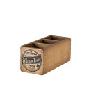 3 PARTITION WOODEN BOX CH11-H415NT (収納用品)