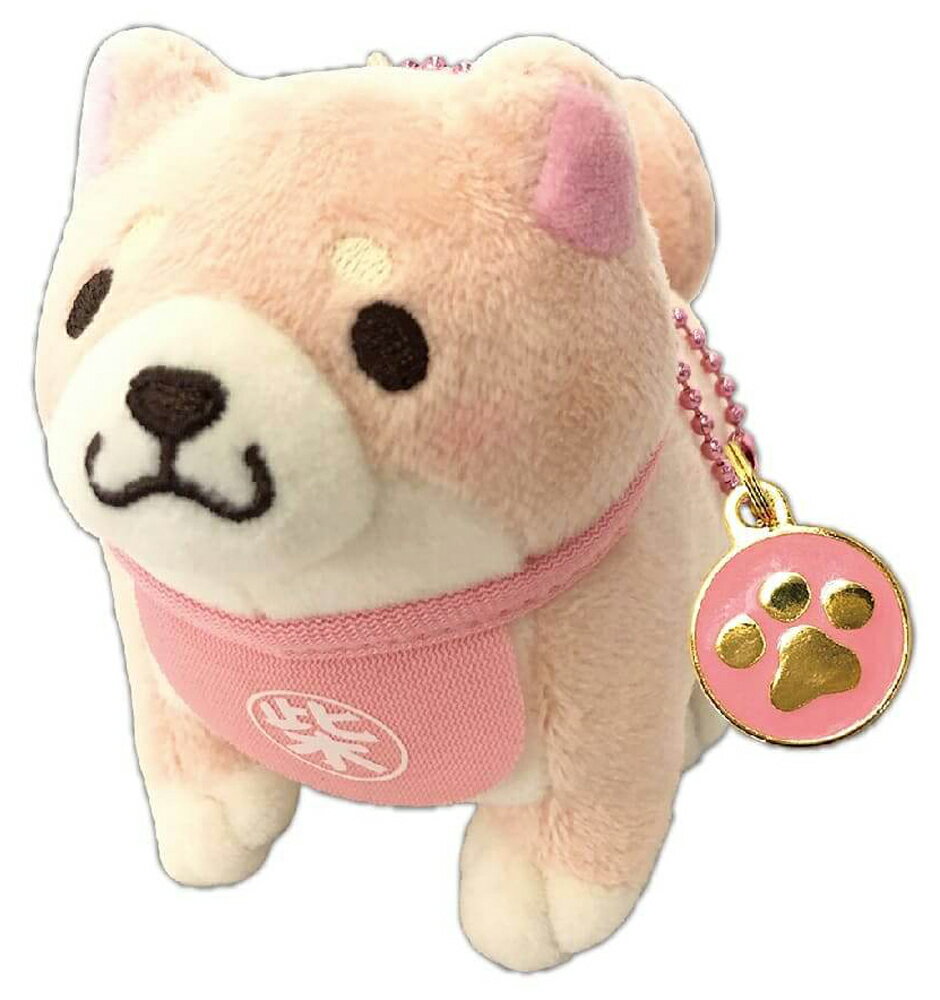 忠犬もちしば　ぬいぐるみBC（チャーム）　【さくら】 （永岡書店）