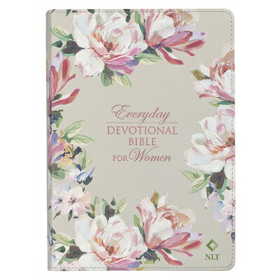 Devotional Bible NLT for Women (Faux Leather, Floral)