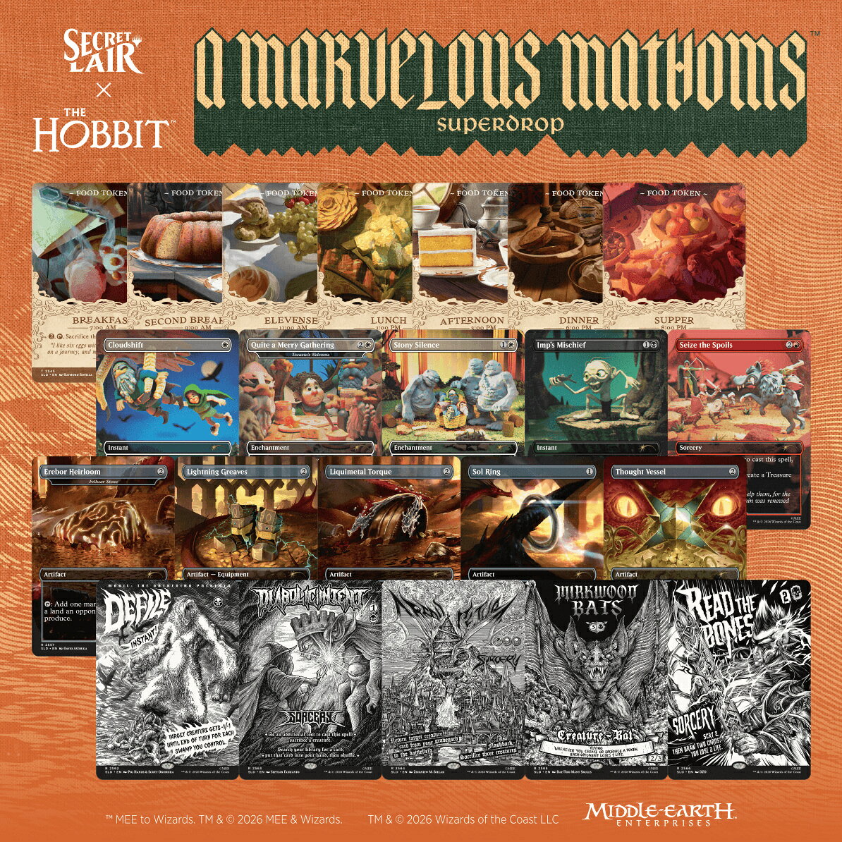 マジック：ザ・ギャザリング Secret Lair A Marvelous Mathom Superdrop The Bag End Non-Foil Bundle (プロモカード特典)【クレジットカード決済限定】