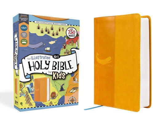Nirv, the Illustrated Holy Bible for Kids, Leathersoft, Yellow, Full Color, Comfort Print: Over 750 NIRV THE ILLUS HOLY BIBLE FOR [ Zondervan ]