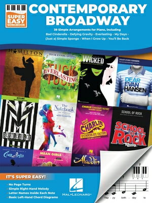 Contemporary Broadway - Super Easy Songbook: Simple Arrangements of 39 Broadway Hits for Piano with CONTEMP BROADWAY - SUPER EASY 