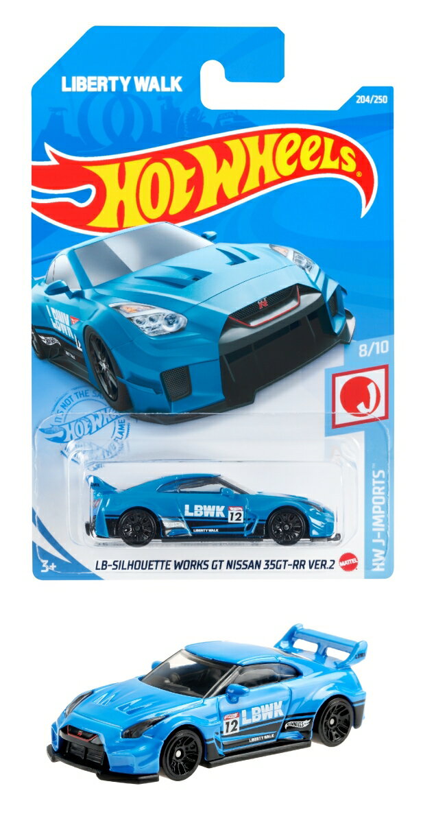 ホットウィール(Hot Wheels) ベーシックカー LBシルエット ワークス GT ニッサン 35GT-RR VER.2 HBP03の画像