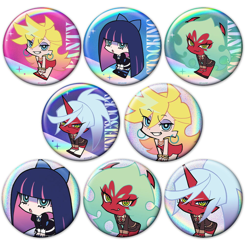 New PANTY & STOCKING with GARTERBELT つんぴっつトレーディングホログラム缶バッジ