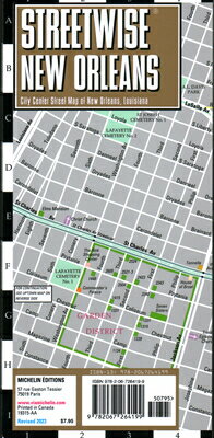Streetwise New Orleans Map- Laminated City Center Street Map of New Orleans, Louisiana MAP-STREETWISE NEW ORLEANS MAP （Michelin Streetwise Maps） [ Michelin ]