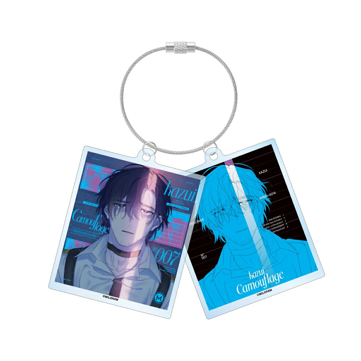 MILGRAM -ミルグラムーカズイ『カモフラージュ』 ジャケットイラストver. 2連ワイヤーBIGアクリルキーホルダー