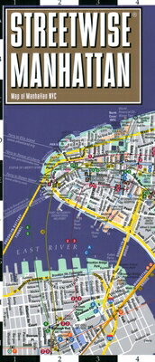 Streetwise Manhattan Map - Laminated City Center Street Map of Manhattan, New York MAP-STREETWISE MANHATTAN MAP - （Michelin Streetwise Maps） [ Michelin ]
