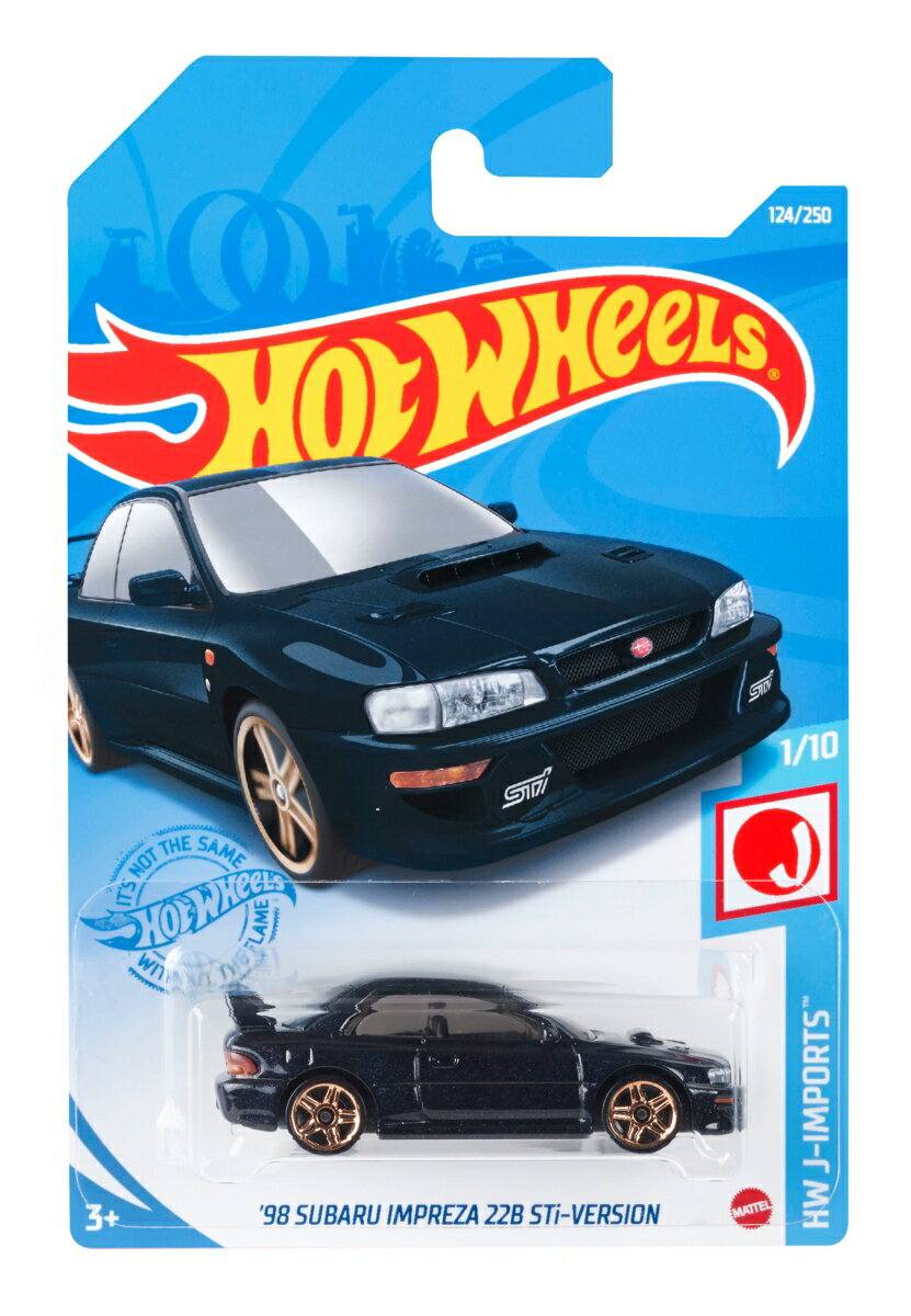 ホットウィール(Hot Wheels) ベーシックカー 98 スバル インプレッサ 22B Stiバージョン HBN96の画像