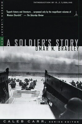 D-Day, the Battle of the Bulge, the liberation of Paris, the relentless drive through Germany toward Allied victory--Omar Bradley, the "GI General," was there for every major engagement in the European theater. A Soldier's Story is the behind-the-scenes eyewitness account of the war that shaped our century: the tremendous manpower at work, the unprecedented stakes, the snafus that almost led to defeat, the larger-than-life personalities and brilliant generals (Patton, Eisenhower, Montgomery) who masterminded it all. One of the two books on which the movie Patton was based, A Soldier's Story is a compelling and vivid memoir from the greatest military tactician of our time. 
The books in the Modern Library War series have been chosen by series editor Caleb Carr according to the significance of their subject matter, their contribution to the field of military history, and their literary merit.