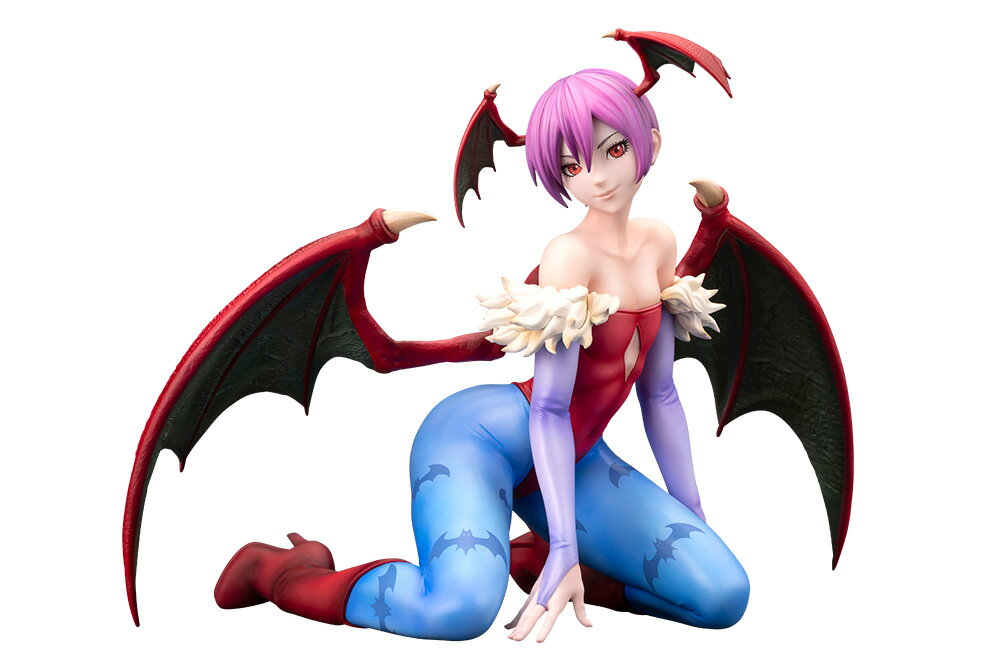 無垢なる誘惑を秘めた、もうひとりの夢魔ーー

『ヴァンパイア』シリーズより、リリスがラインナップ。
軽やかに身を預ける膝立ちポーズと、いたずらっぽい微笑みが彼女の魅力を引き立てます。
柔らかなボディラインや、大きく広がる翼は細部まで丁寧に造形され、可憐さの中に潜む小悪魔らしさを余すことなく表現しました。
しなやかな手の動きや視線の角度からは、リリスらしい奔放さが感じられます。
単体でも愛らしい存在感を放ちますが、モリガンと並べることで、対をなす夢魔としての物語性がいっそう際立ちます。

専用の布台座が付属。
そのままでも自立可能なので、お好みの形で飾っていただけます。

※布ベースには、2体並べて飾ることもできます。
※画像は試作品です。実際の商品とは多少異なる場合がございます。

&copy;CAPCOM

・ホビー系商品についての諸注意
メーカー都合により発売の大幅な延期が発生する可能性がございます。
予約商品についてはメーカーから順次入荷次第の発送となります。メーカー公表の発売日とは異なる場合がございますのでご了承ください。【対象年齢】：15歳以上【商品サイズ (cm)】(高さ）：13.6