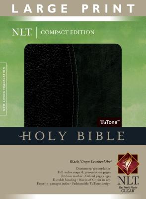 Large Print Compact Bible-NLT B-NL-TYN BLK RL [ Tyndale ]