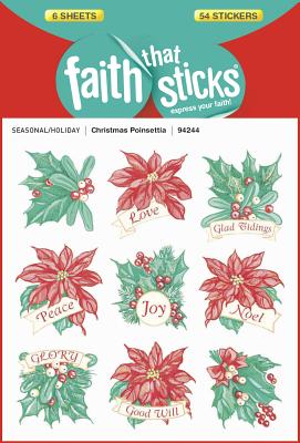 Christmas Poinsettia FAITH THAT STICKS CHRISTMA-6PK （Faith That Sticks: Day by Day） [ Standard Publishing ]