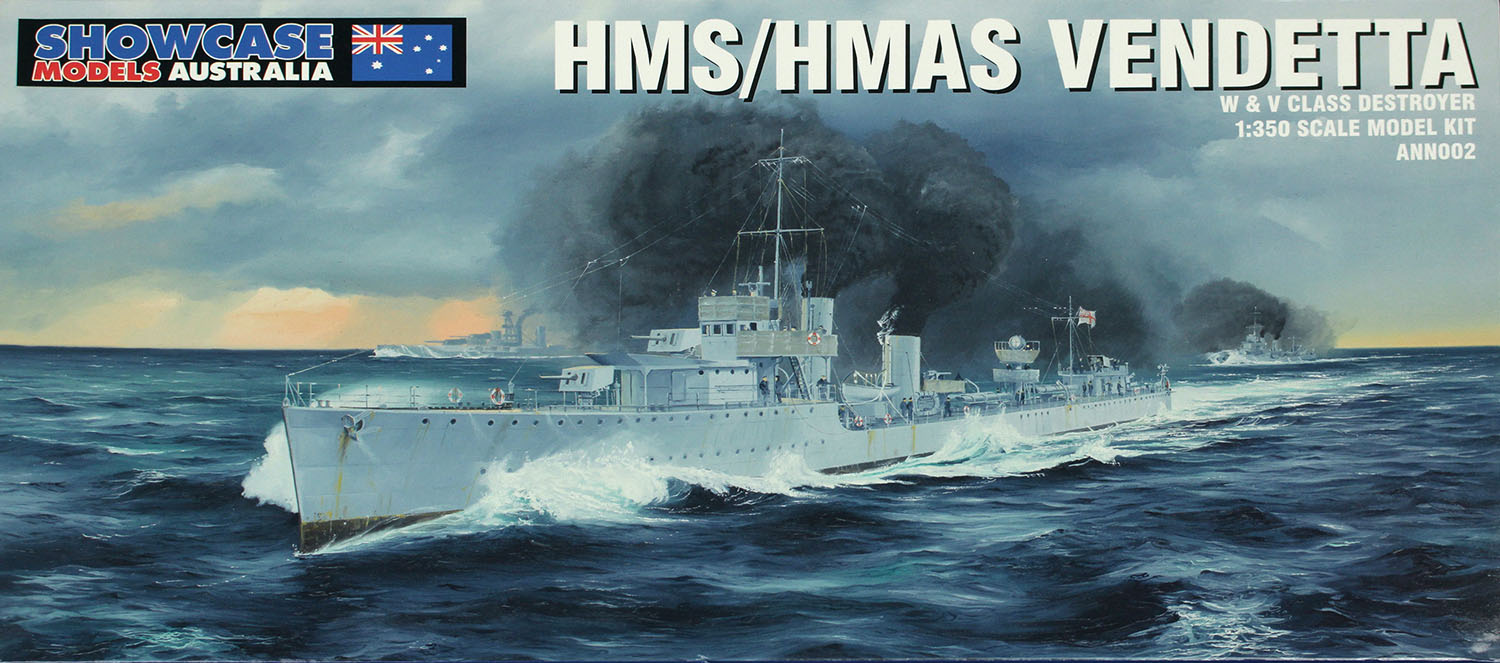 1/350 WW.I-II オーストラリア海軍 HMAS ヴェンデッタ V級駆逐艦 【ANN002】 (プラスチックモデルキット)