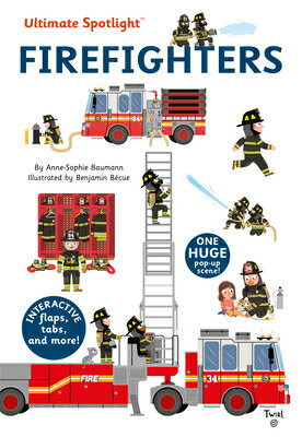 From putting out fires to taking care of the fire trucks and rescuing people, firefighters in the city are kept very busy. Movable parts including flaps to lift and tabs to pull, along with a pop-up scene, show young children just what firefighters do all day. Full color.