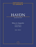 【輸入楽譜】ハイドン, Franz Joseph: ミサ曲 第9番 ニ短調 Hob.XXII/11 「深き悲しみのミサ(ネルソン・ミサ)」/新ハイドン全集版/トーマス編: スタディ・スコア