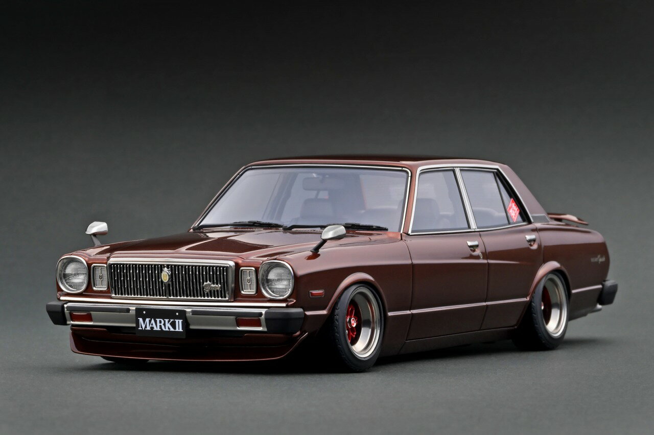 ignition model 1/18 Toyota Mark2 Sedan Grande (MX41) Brown Metallic 【IG3427】 (ミニカー)