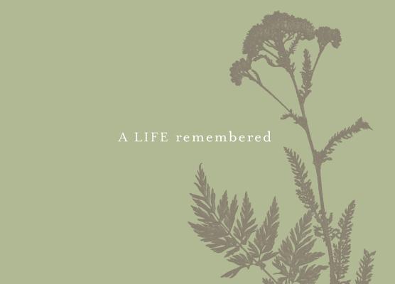 A Life Remembered: A Memorial Guest Book GUEST BK-LIFE REMEMBERED [ Dan Zadra ]