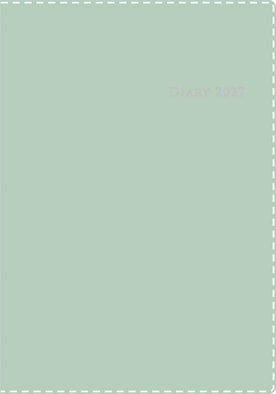 2027年 手帳 1月始まり No.430 デスクダイアリー カジュアル 9 [セージグリーン]高橋書店 A5判 マンスリー
