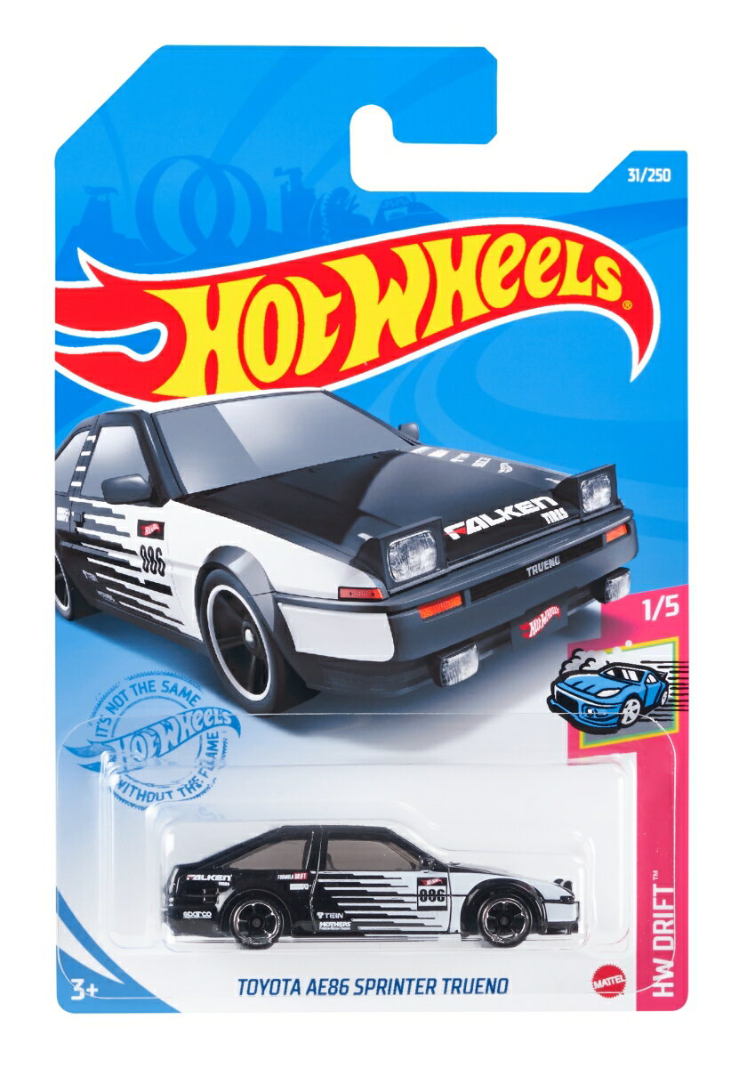 ホットウィール(Hot Wheels) ベーシックカー トヨタ AE86 スプリンター トレノ HCM39の画像