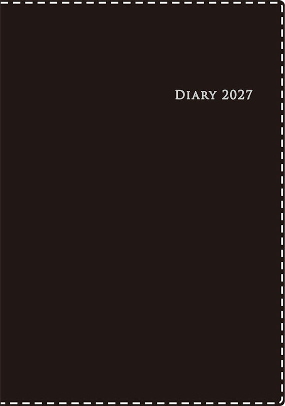2027年 手帳 1月始まり No.431 デスクダイアリー カジュアル 1 [黒]高橋書店 A5判 ウィークリー