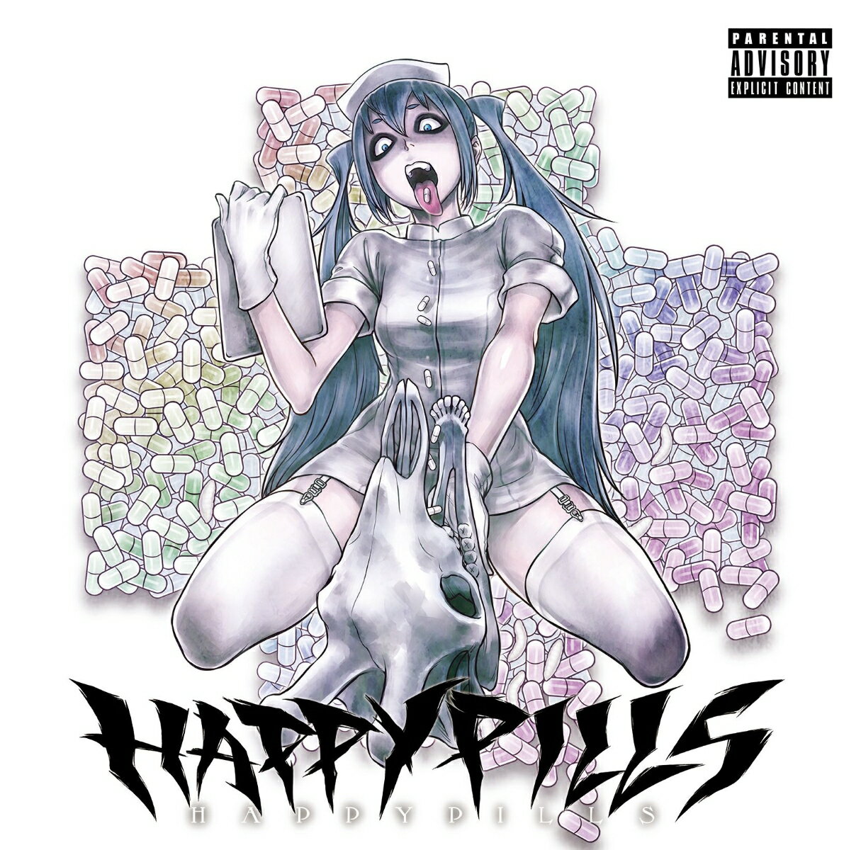 現在Youtube再生回数204万回超の「OGRE」を含む7thAlbumの発売から約2年。
待望の8thAlbum『 HAPPYPILLS 』発売!!

Youtube上で84万回再生された「ララララフレシア」などの最新楽曲に加え、 
170万回再生超の「ハイパーリアリティショー」など過去人気楽曲のHAPPYPILLSverや「愛して愛して愛して」などのカバー楽曲を含む全21曲を豪華2枚組Discで収録。